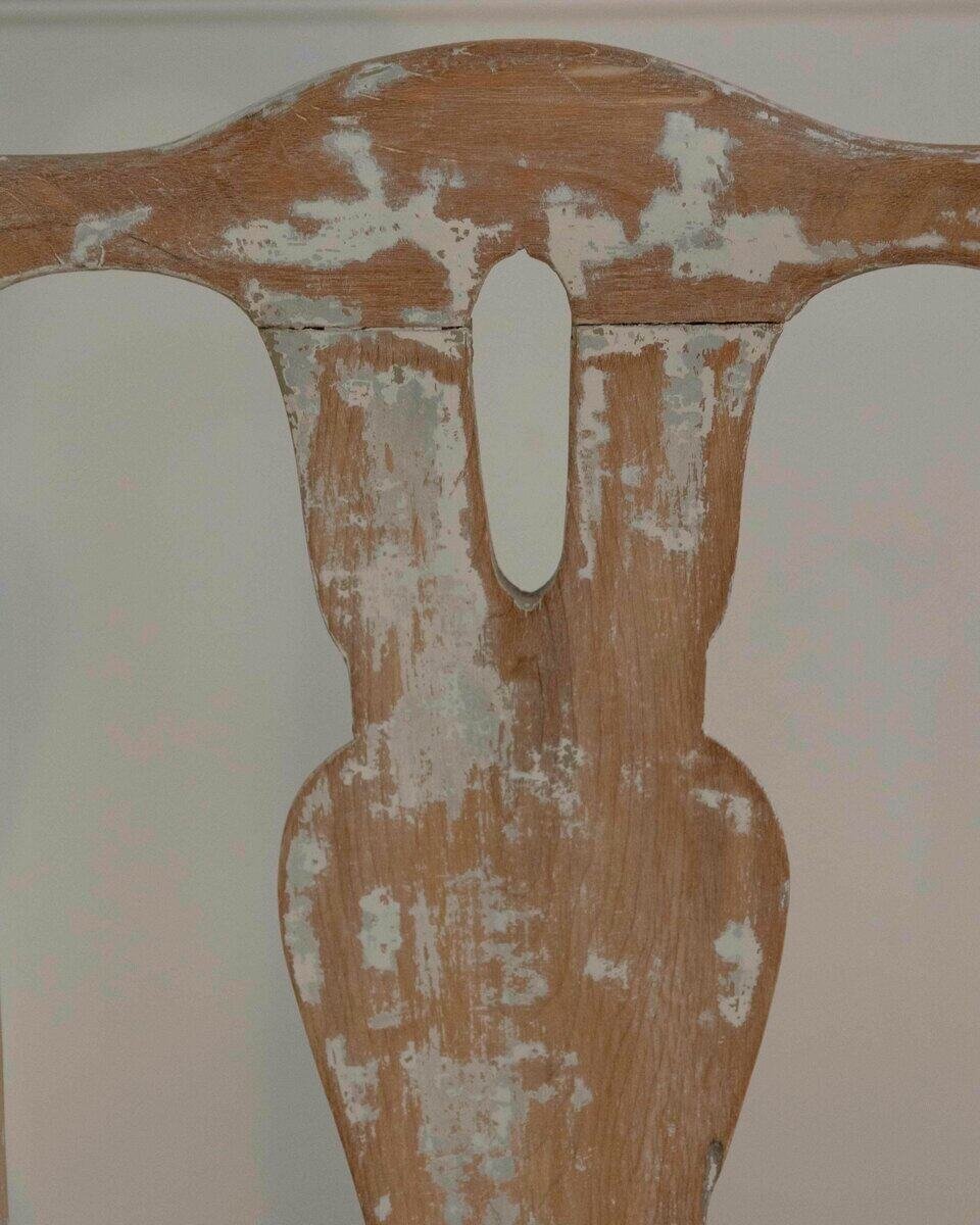 Swedish Rococo Chair from Stockholm with Scraped Original Paint, Circa 1760 - JAA