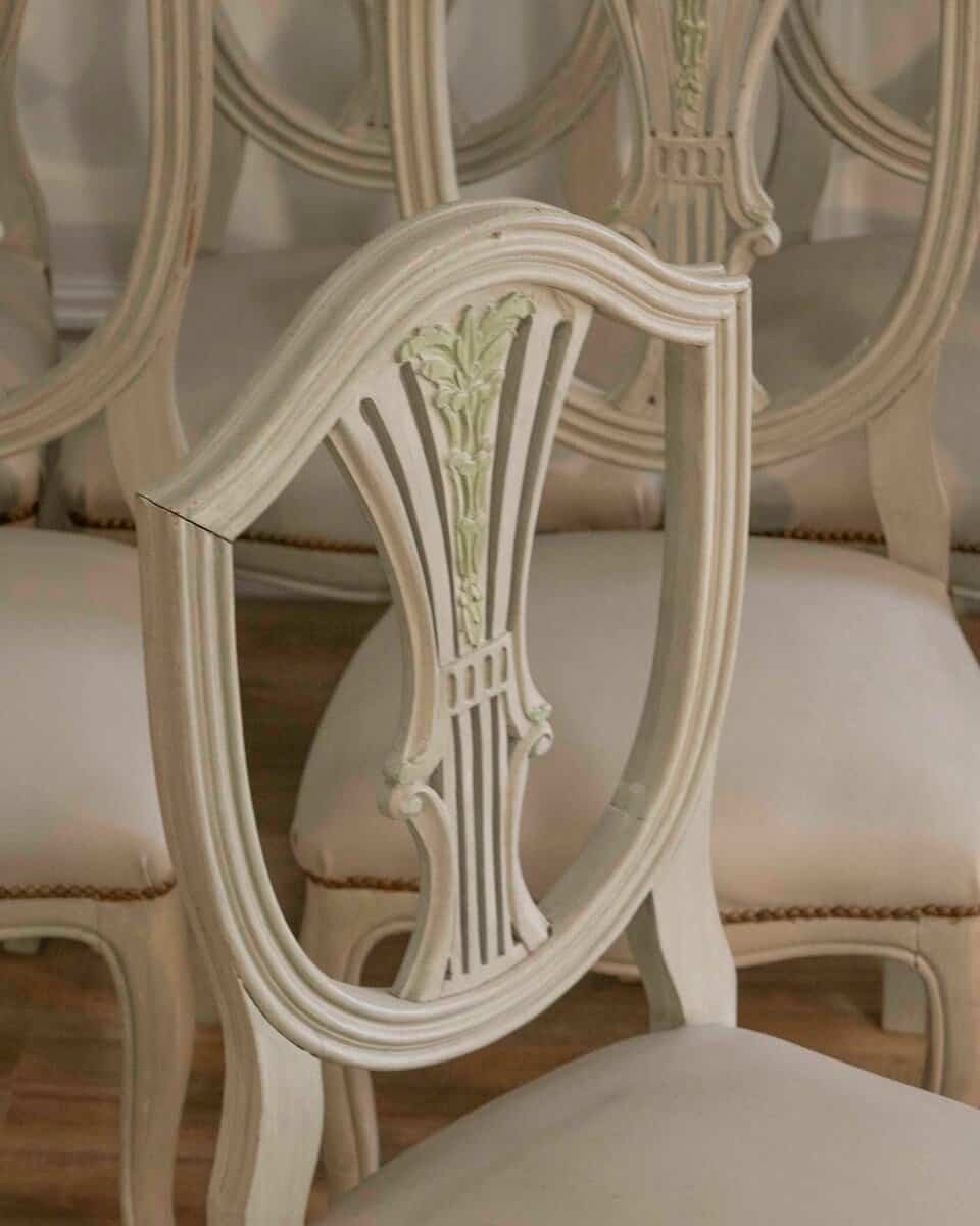 Set Of 10 Louis XV-louis XVI Transition Style Chairs - JAA