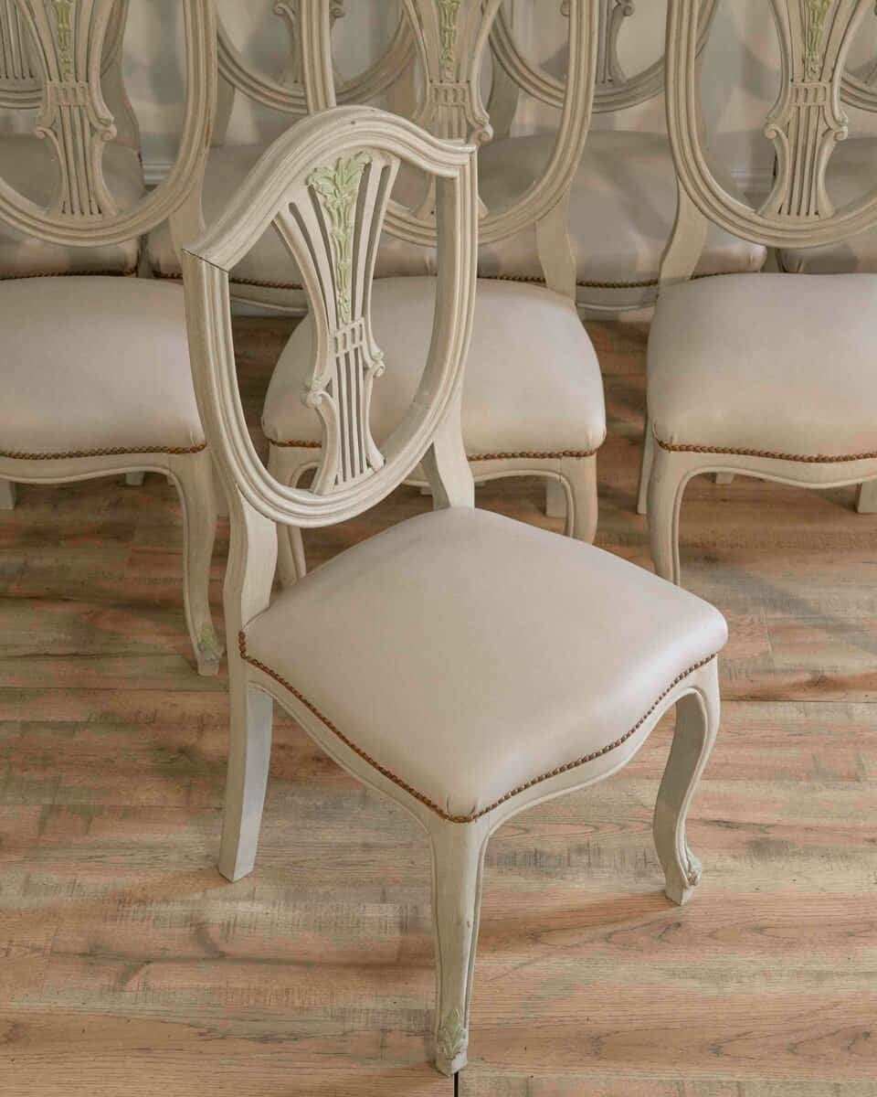 Set Of 10 Louis XV-louis XVI Transition Style Chairs - JAA