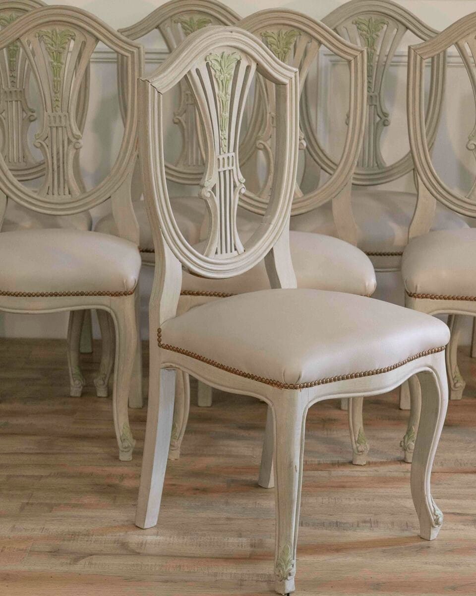 Set Of 10 Louis XV-louis XVI Transition Style Chairs - JAA