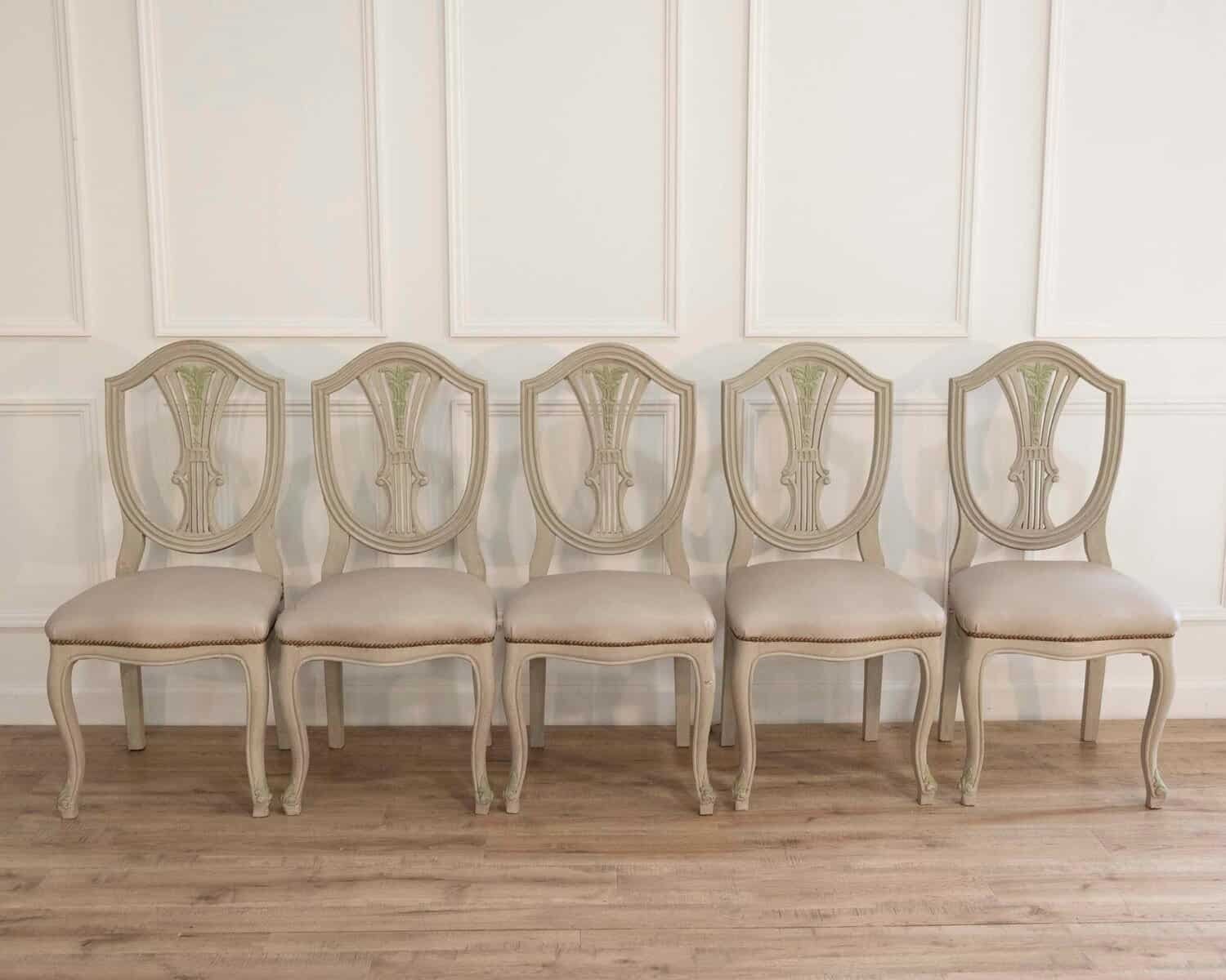Set Of 10 Louis XV-louis XVI Transition Style Chairs - JAA
