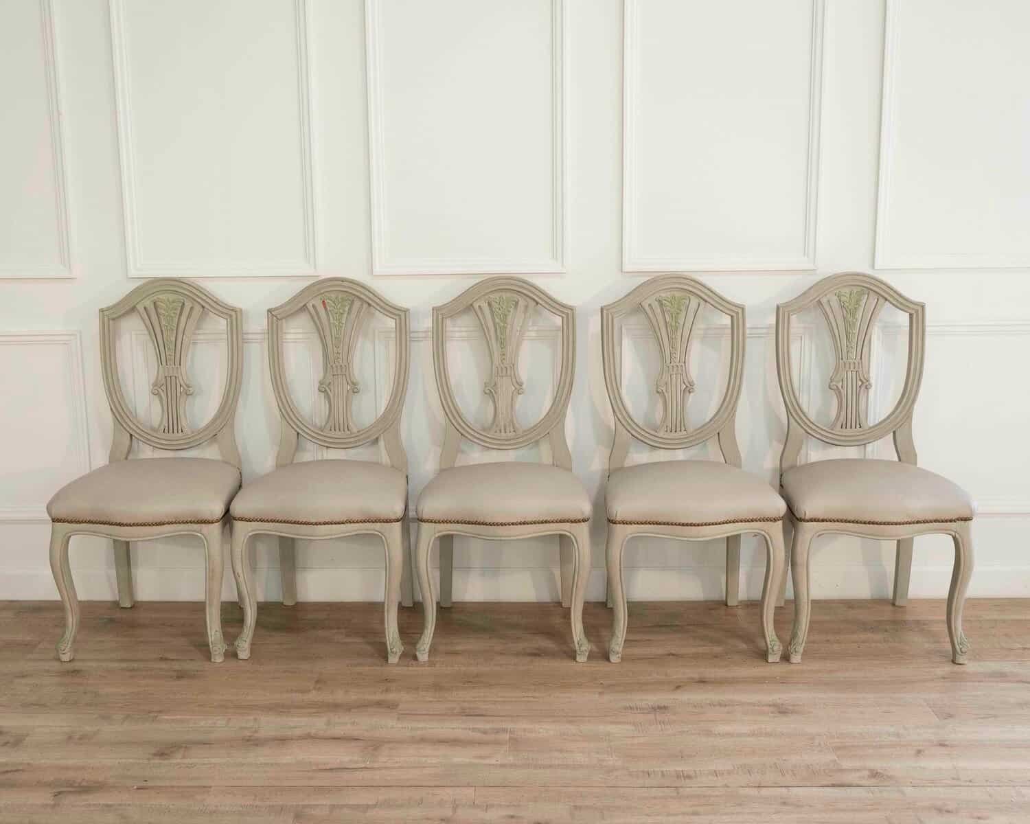 Set Of 10 Louis XV-louis XVI Transition Style Chairs - JAA