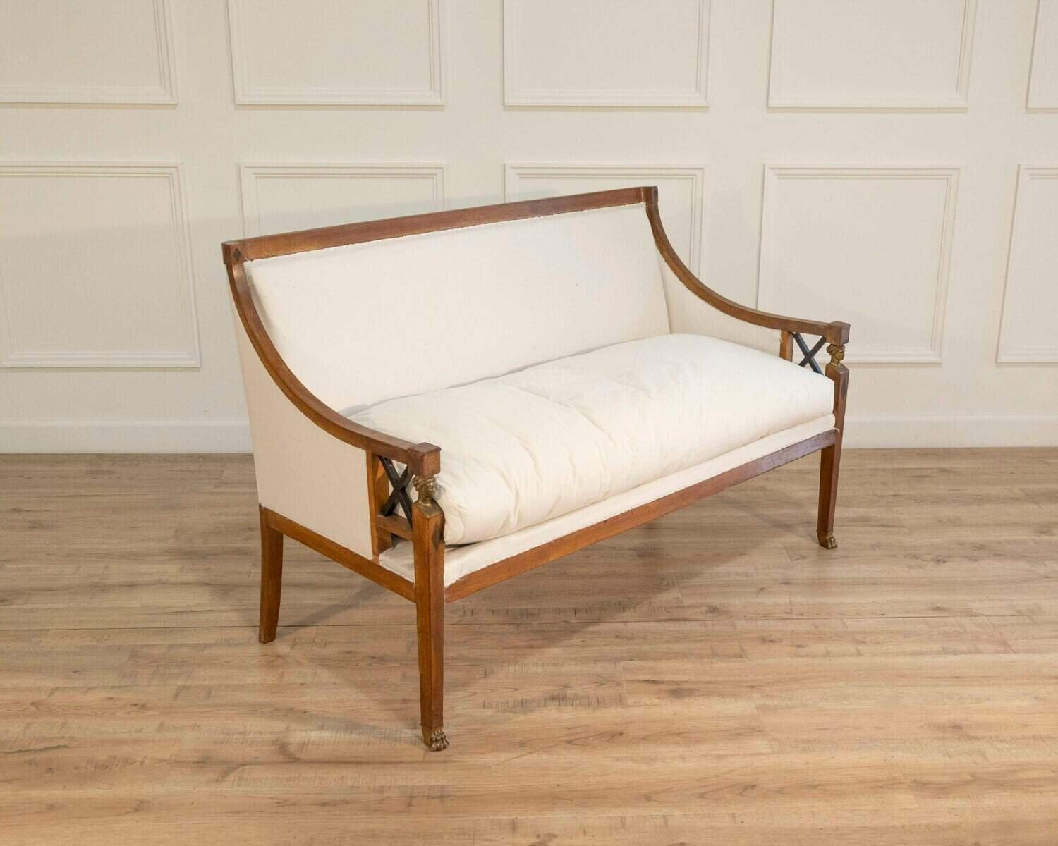19th Century Swedish Salon Suite with Sofa and Pair of Armchairs - JAA