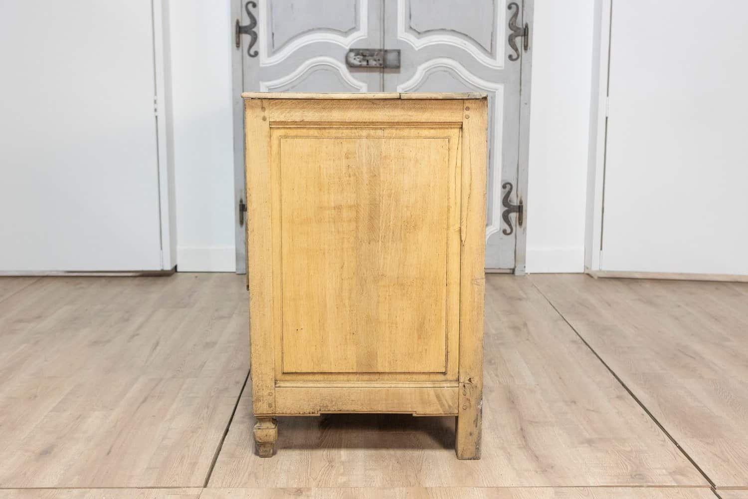 19th Century French Bleached Oak Commode - JAA