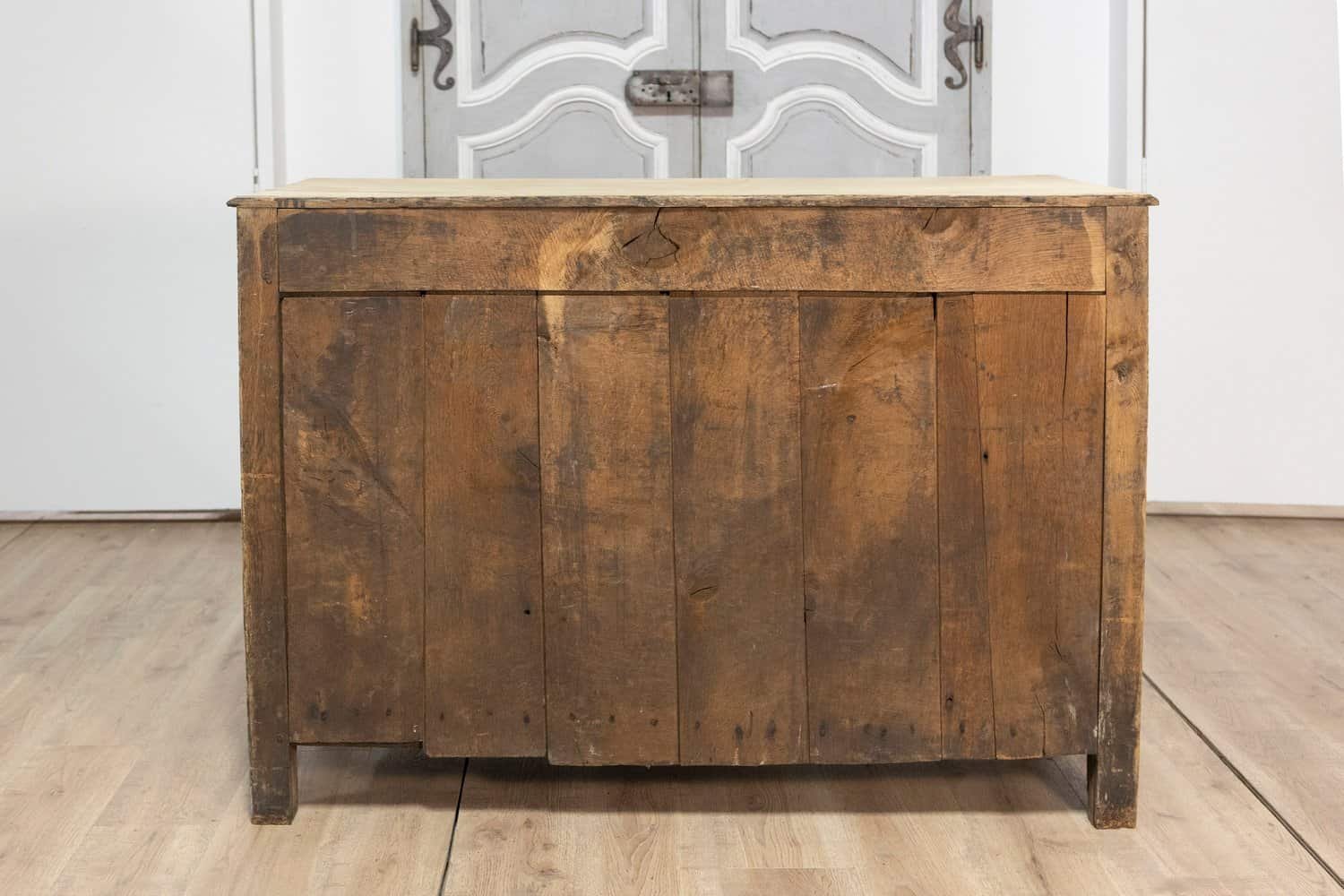 19th Century French Bleached Oak Commode - JAA