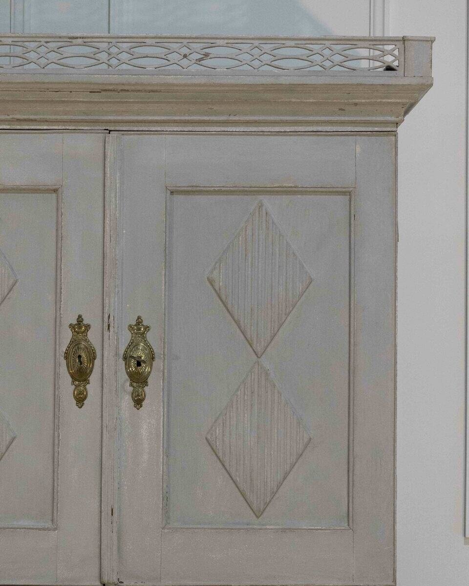 Late 18th-Century Scandinavian Two-Part Secretary, Circa 1790 - JAA