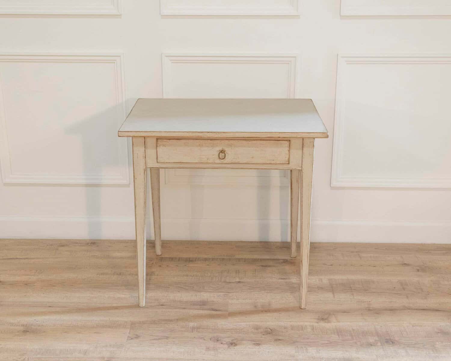 19th-Century Swedish Desk in Painted Pine - JAA