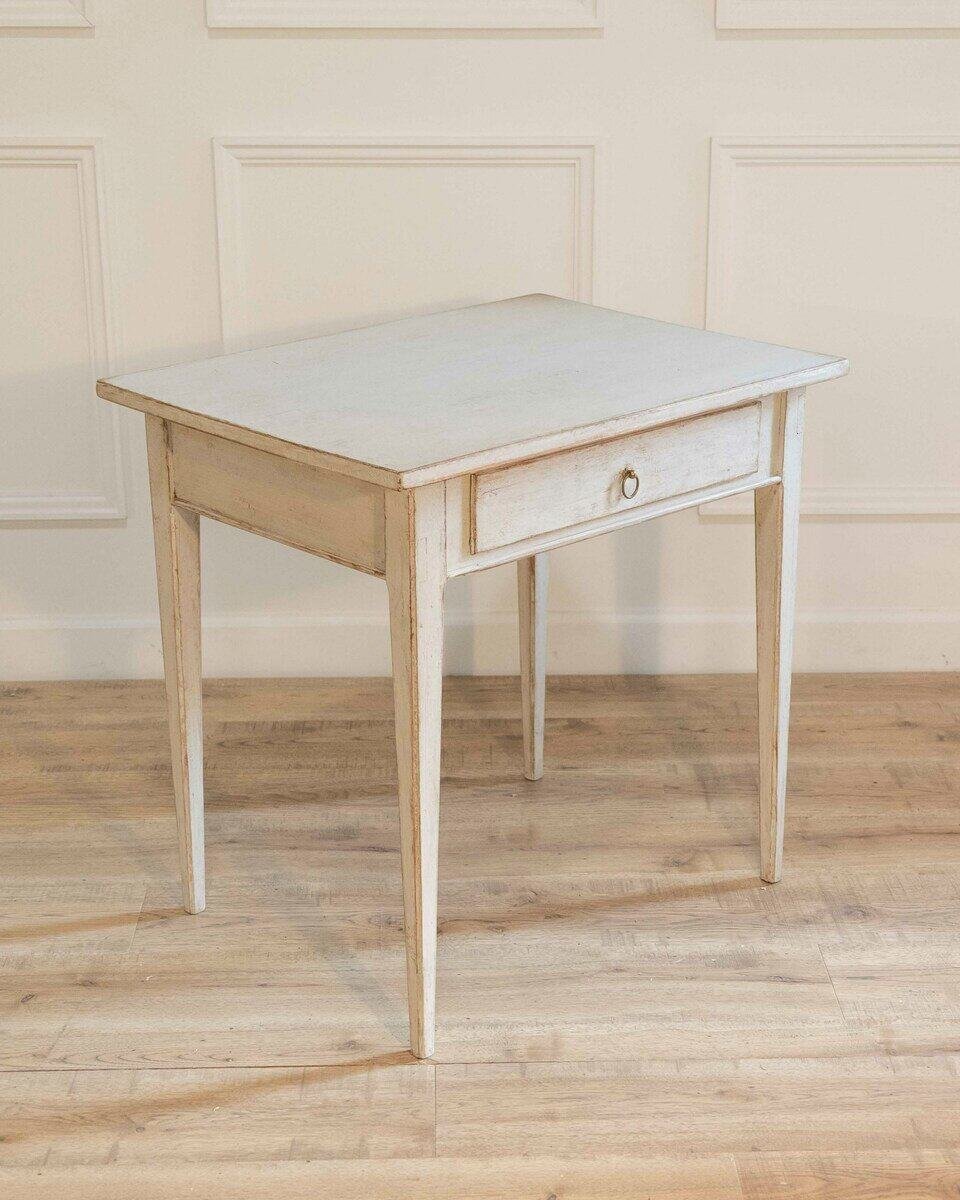 19th-Century Swedish Desk in Painted Pine - JAA