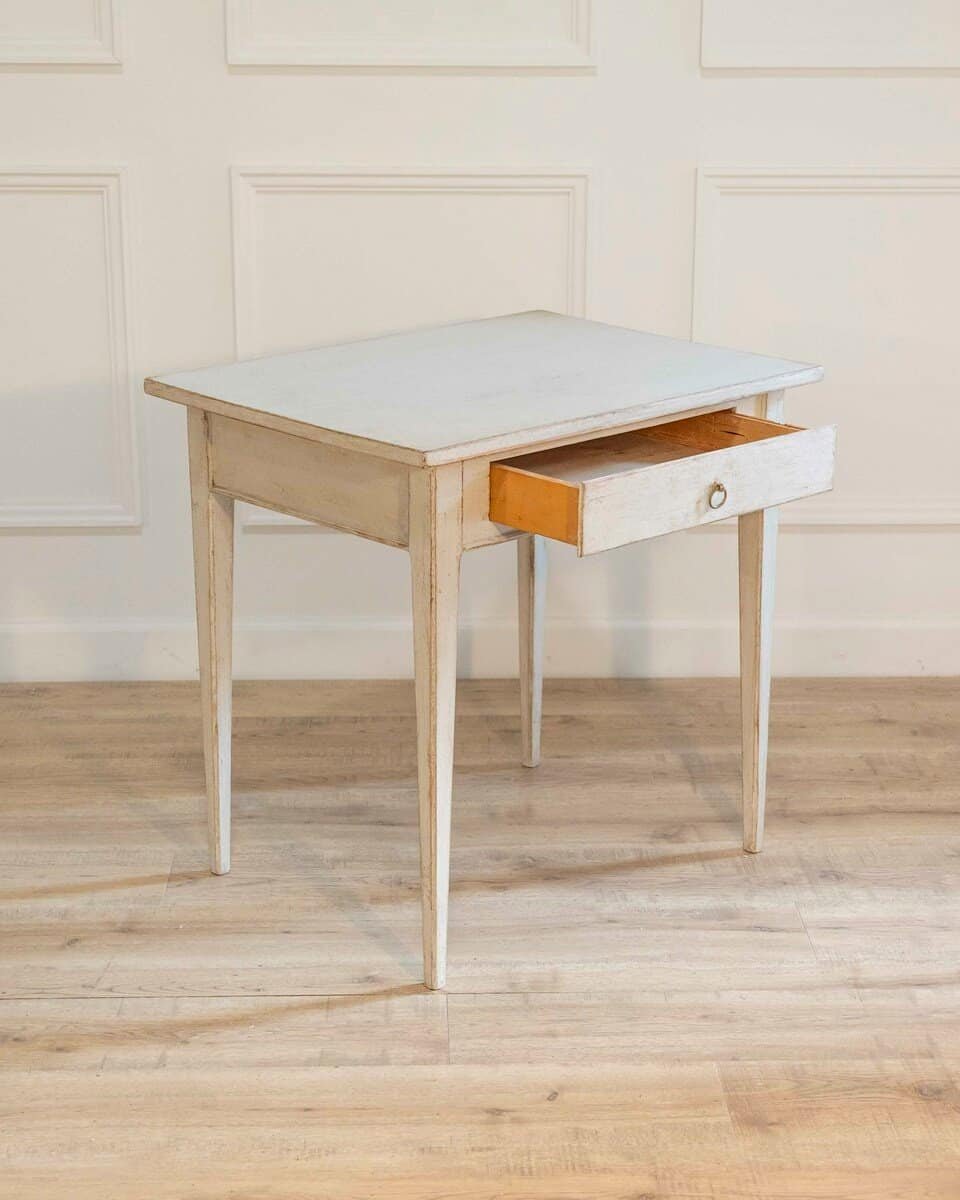 19th-Century Swedish Desk in Painted Pine - JAA