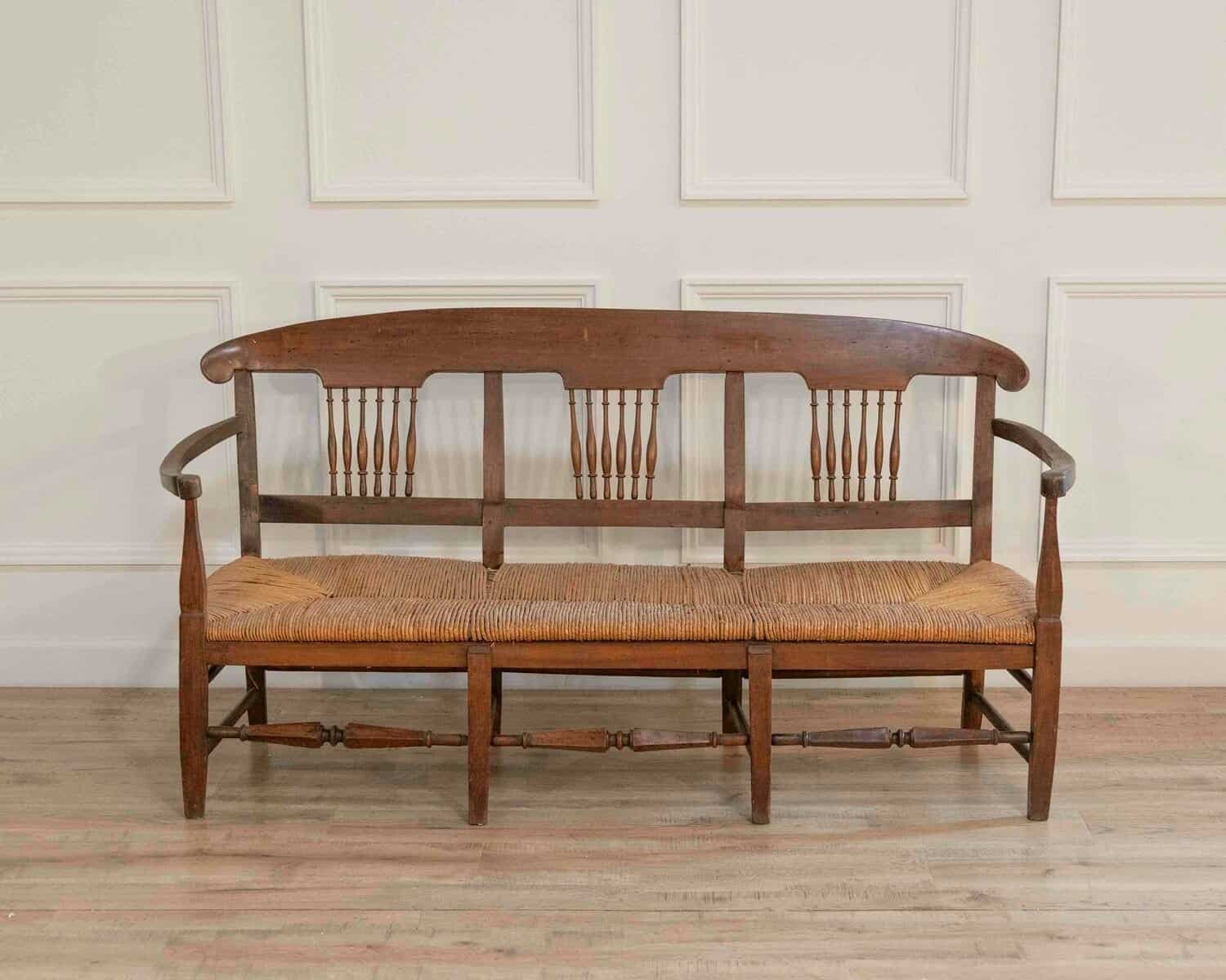 French 19th Century Sofa Bench - JAA