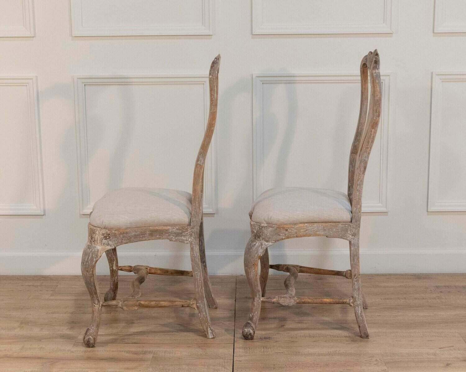 Pair of Swedish Rococo Chairs from Lindome, Circa 1770 - JAA