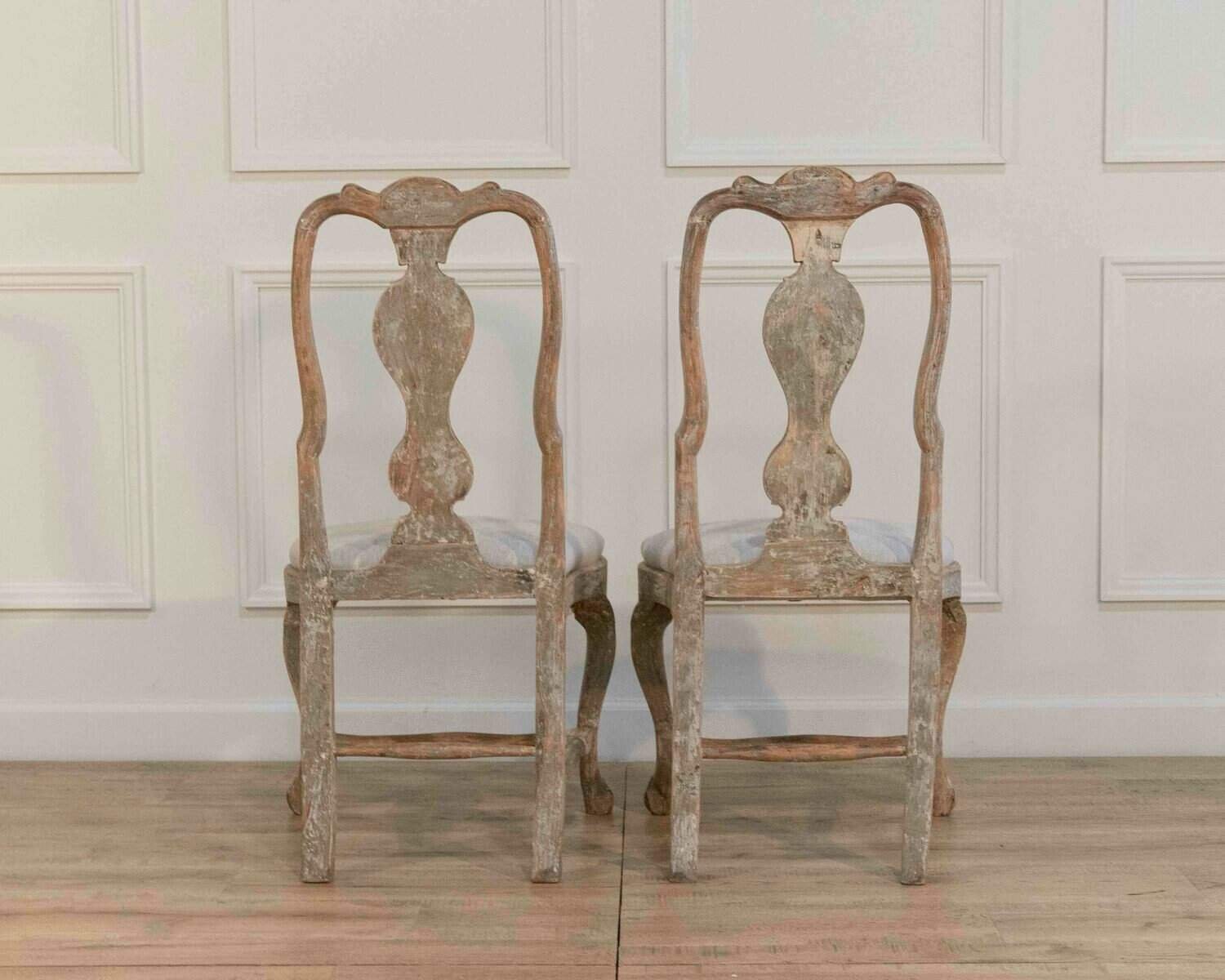 Pair of Swedish Rococo Chairs from Lindome, Circa 1770 - JAA