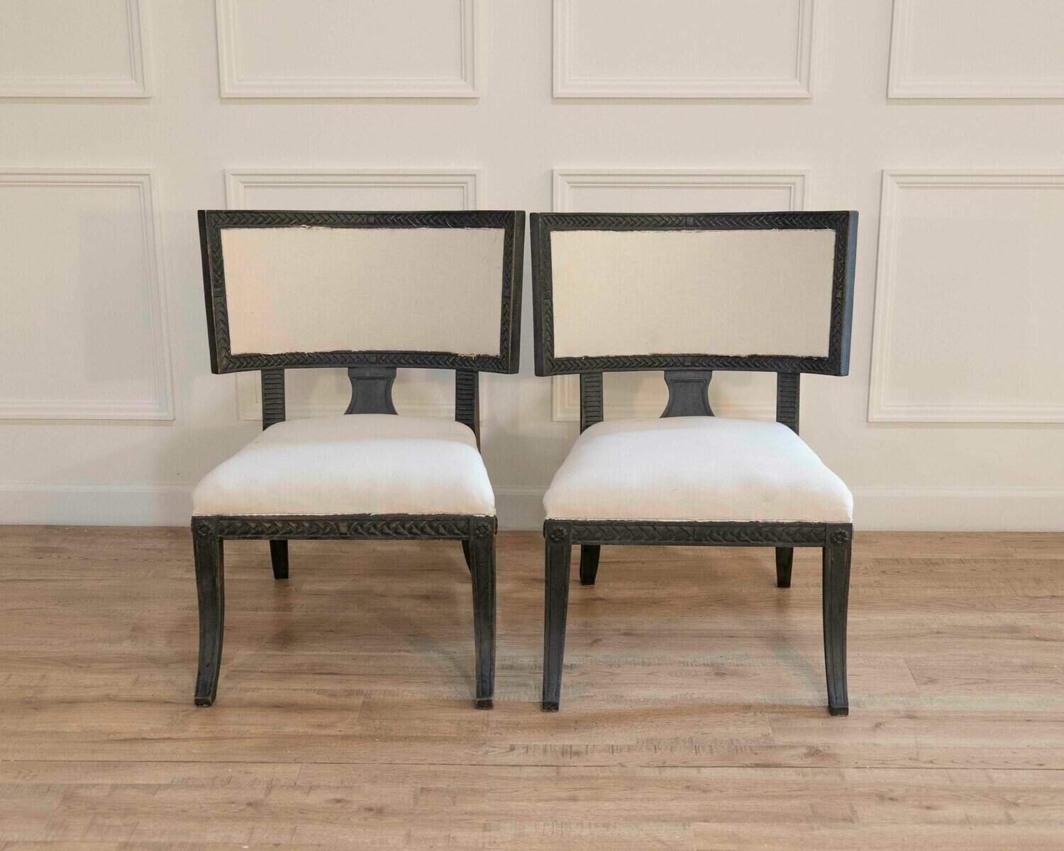 Pair of Swedish Chairs Circa 1900 - JAA
