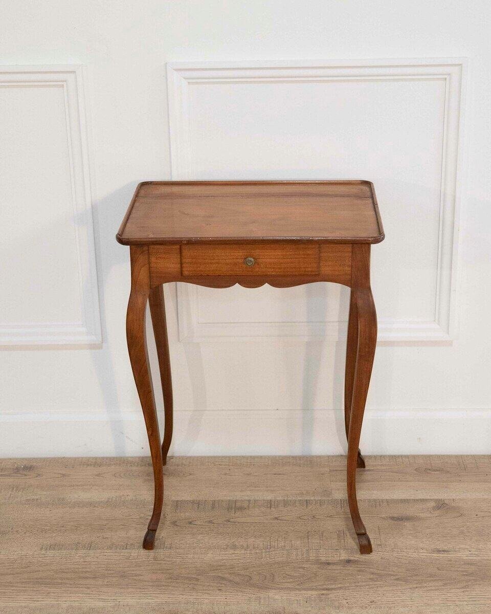 Small Fruitwood Table Louis XV Style - JAA