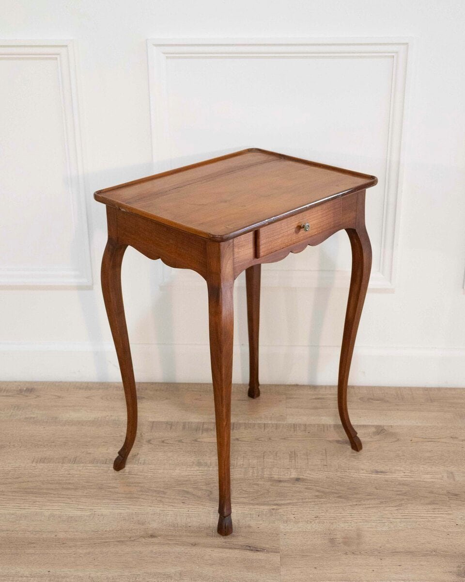 Small Fruitwood Table Louis XV Style - JAA