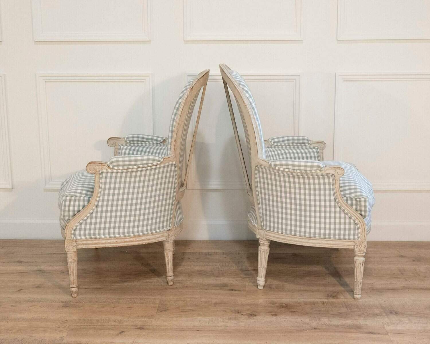 On Hold - Pair of French Louis XVI Bergères, circa 1780 - JAA