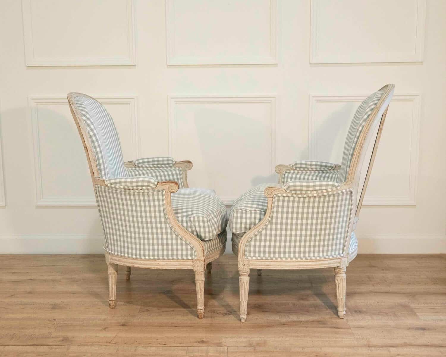 On Hold - Pair of French Louis XVI Bergères, circa 1780 - JAA