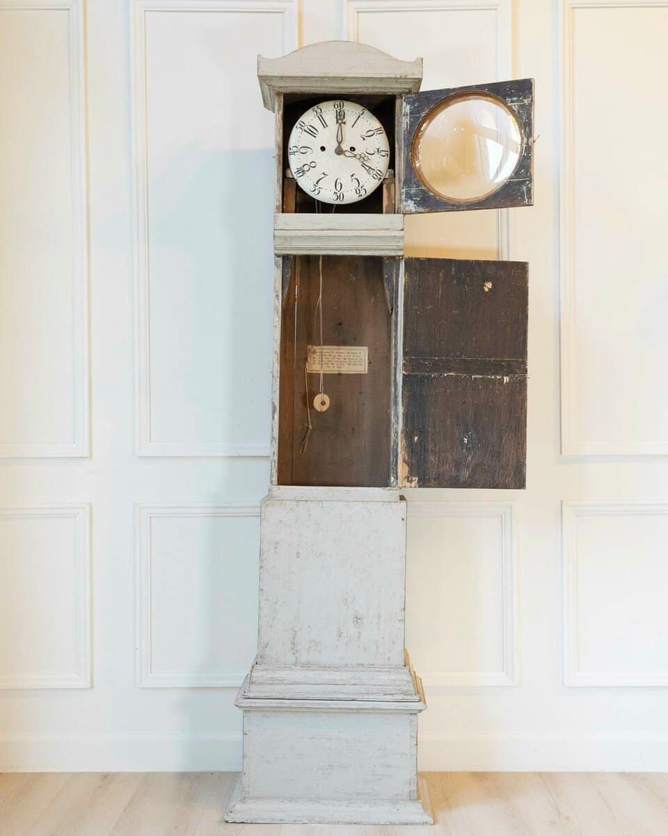 Early 19th-Century Swedish Gustavian Longcase Clock, Circa 1800 - JAA