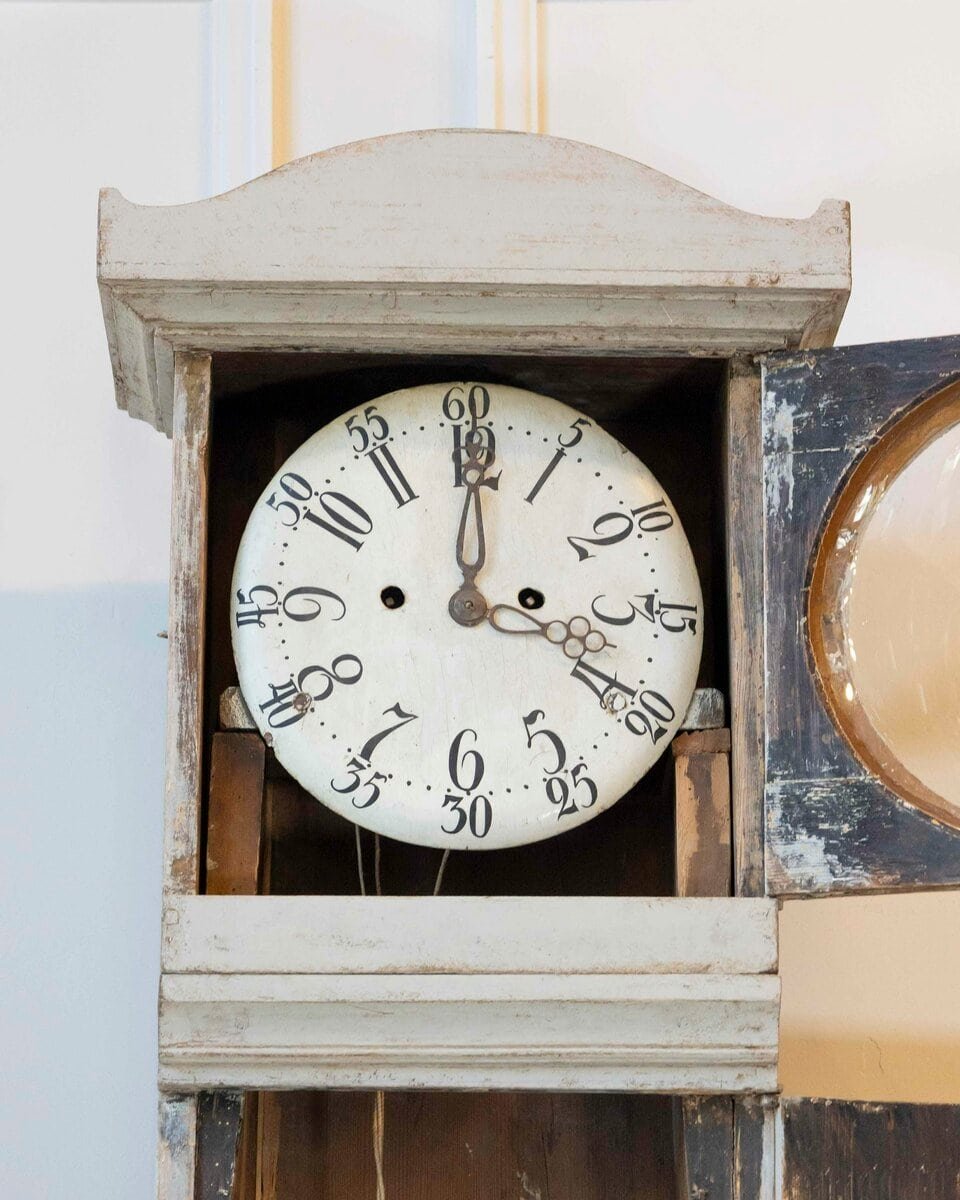 Early 19th-Century Swedish Gustavian Longcase Clock, Circa 1800 - JAA