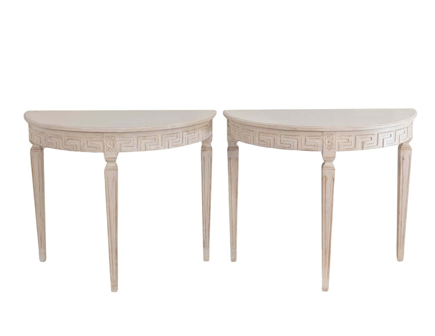 Swedish Demi Lune Consoles 1880