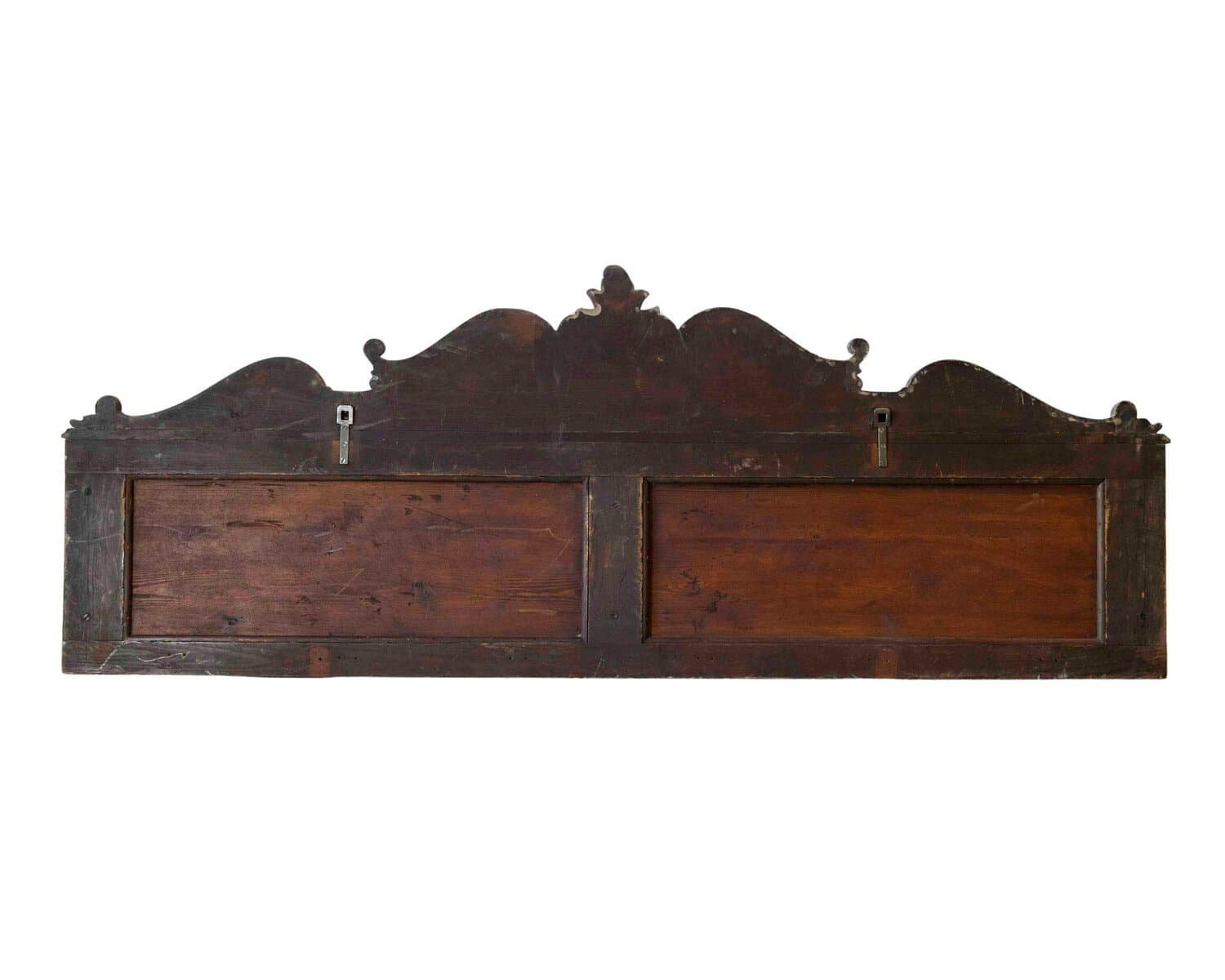 Early 20th Century Swedish Wall-Mounted Coat Rack with Brass Hooks - JAA
