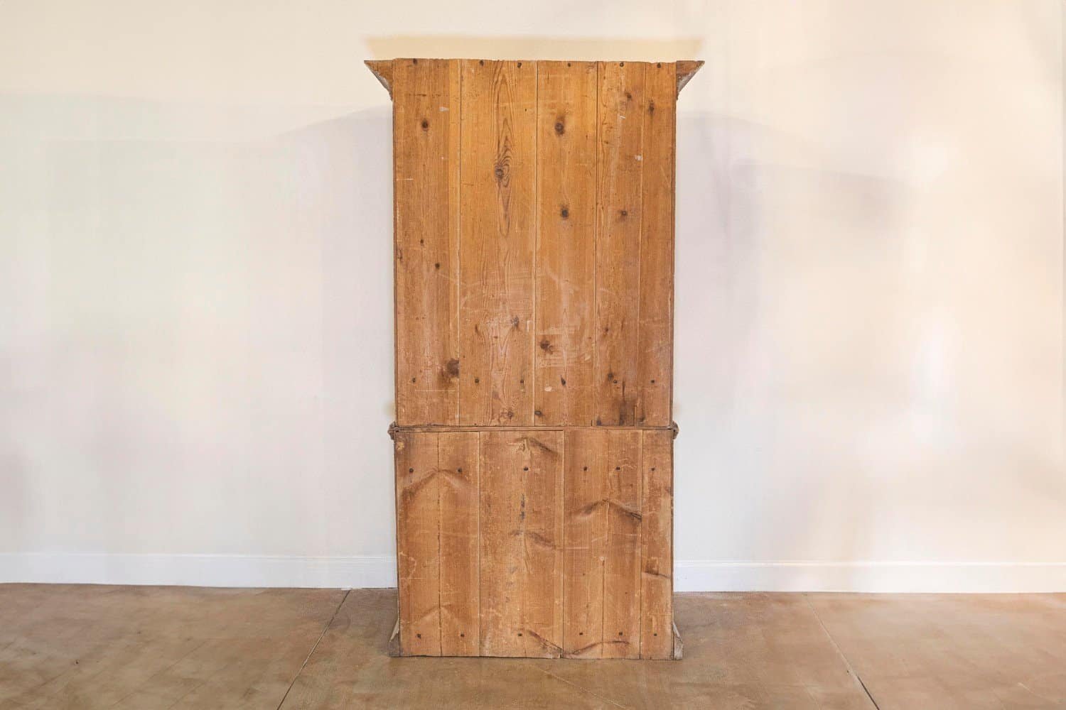 Swedish Early 19th Century Gustavian Painted Tall Cabinet with Reeded Doors - JAA