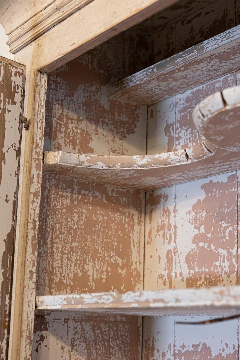 Swedish Early 19th Century Gustavian Painted Tall Cabinet with Reeded Doors - JAA