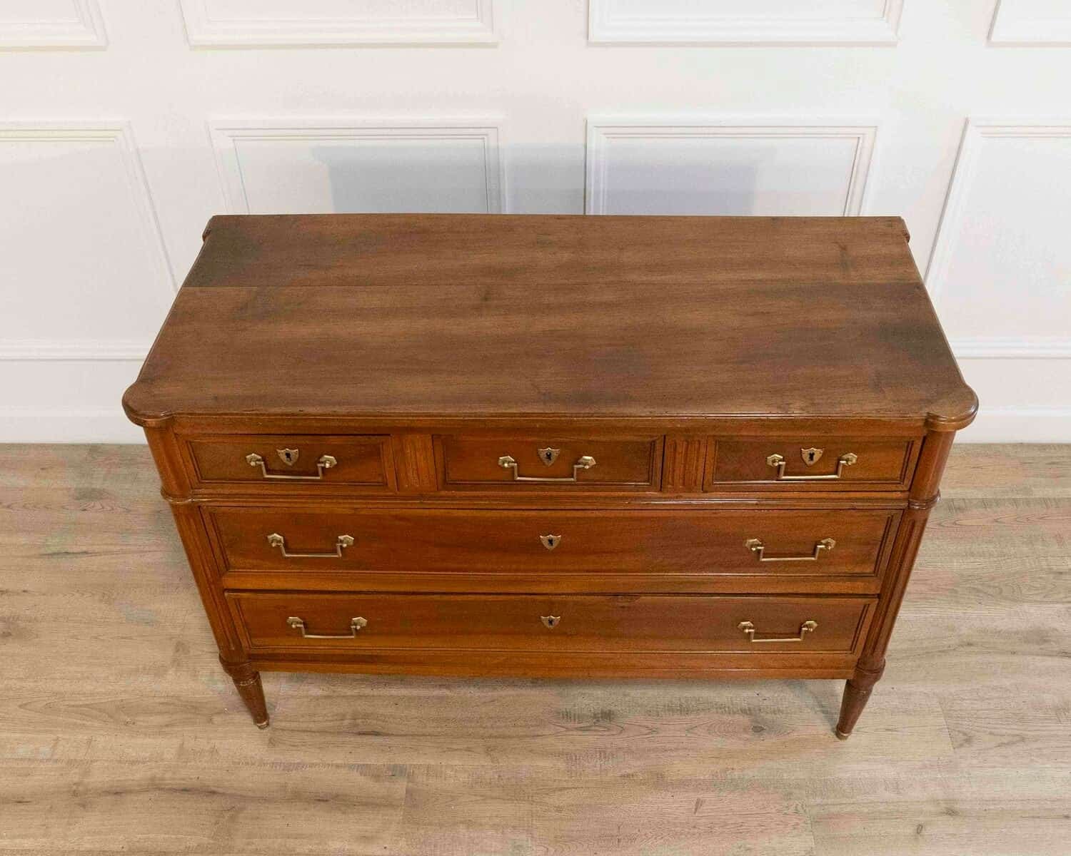 Louis XVI Style Walnut Chest Of Drawers - JAA