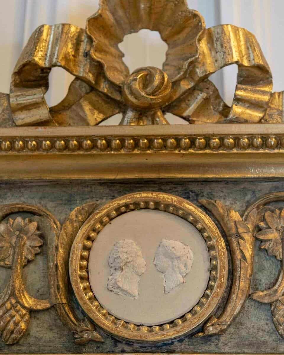 Swedish Neoclassical Painted Mirror, Circa 1810 - JAA