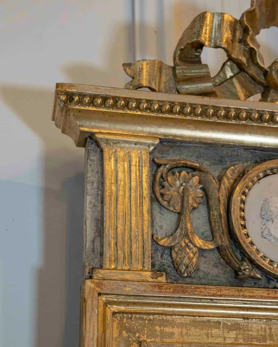 Swedish Neoclassical Painted Mirror, Circa 1810 - JAA