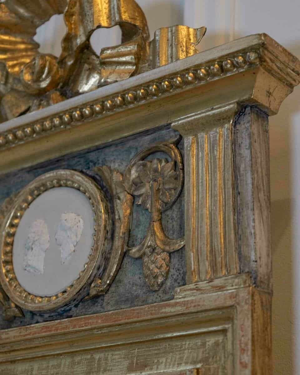 Swedish Neoclassical Painted Mirror, Circa 1810 - JAA