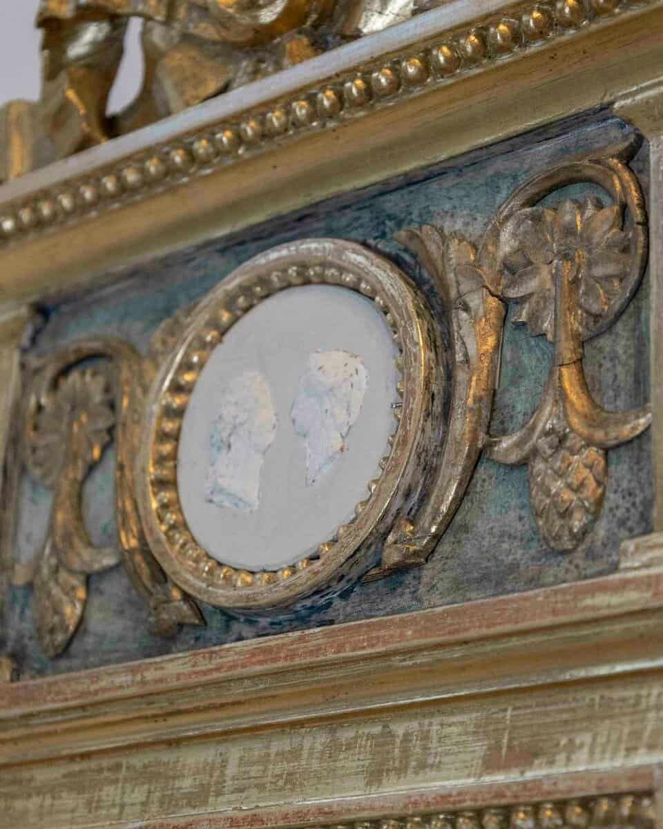 Swedish Neoclassical Painted Mirror, Circa 1810 - JAA