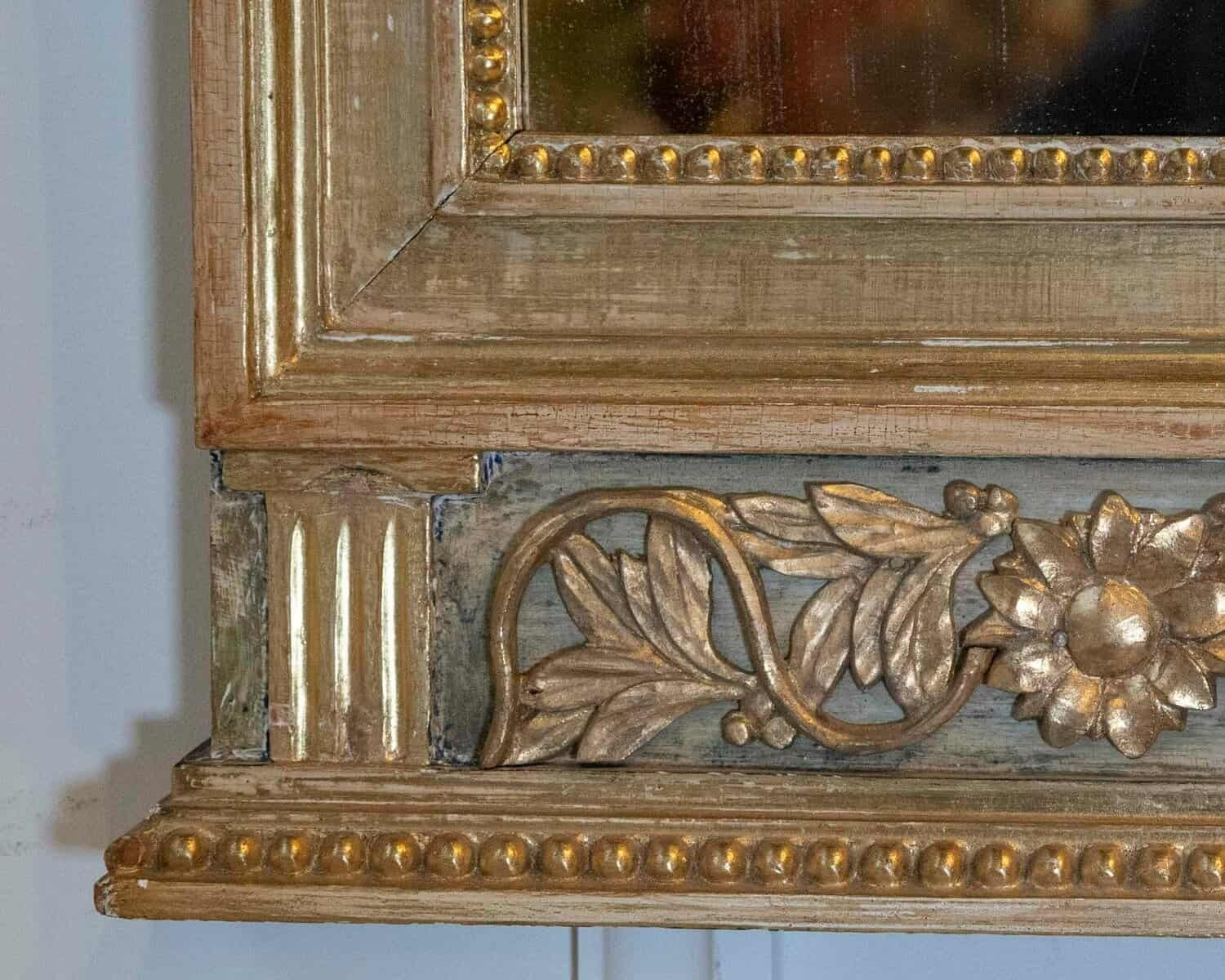 Swedish Neoclassical Painted Mirror, Circa 1810 - JAA