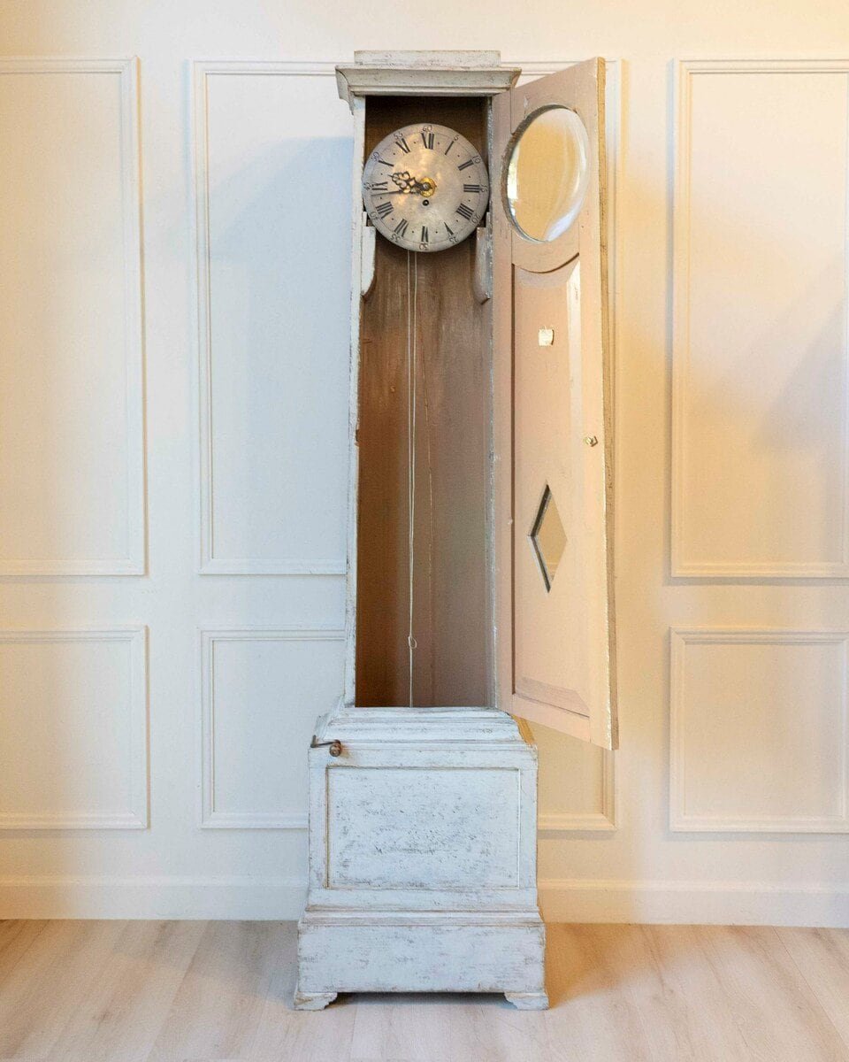 Swedish Gustavian Neoclassical Longcase Clock, Circa 1800 - JAA