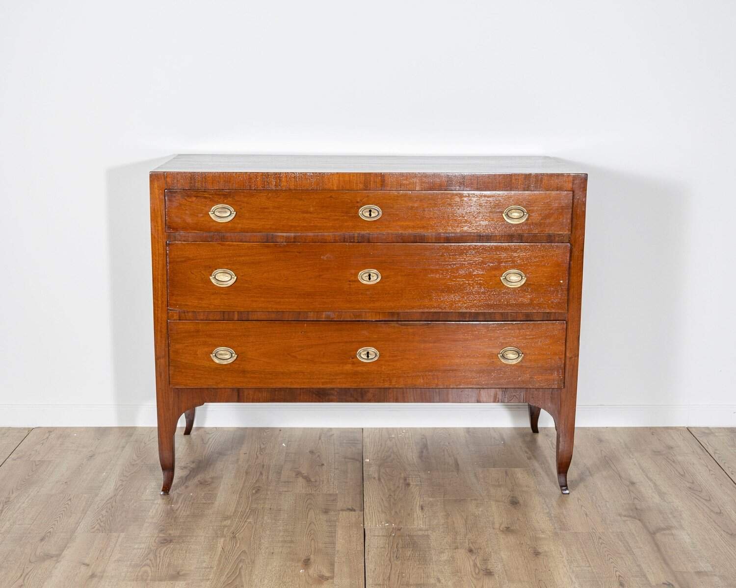 Antique Directoire Chest Of Drawers In Walnut - Italy 18th - JAA