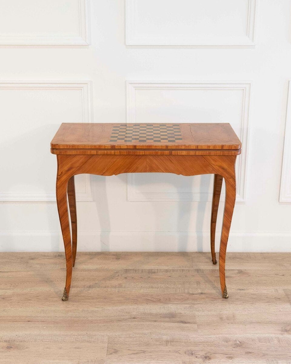Table Game Louis XV, Rosewood Veneer - JAA
