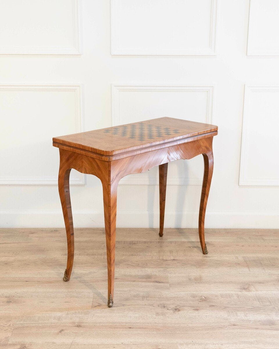 Table Game Louis XV, Rosewood Veneer - JAA