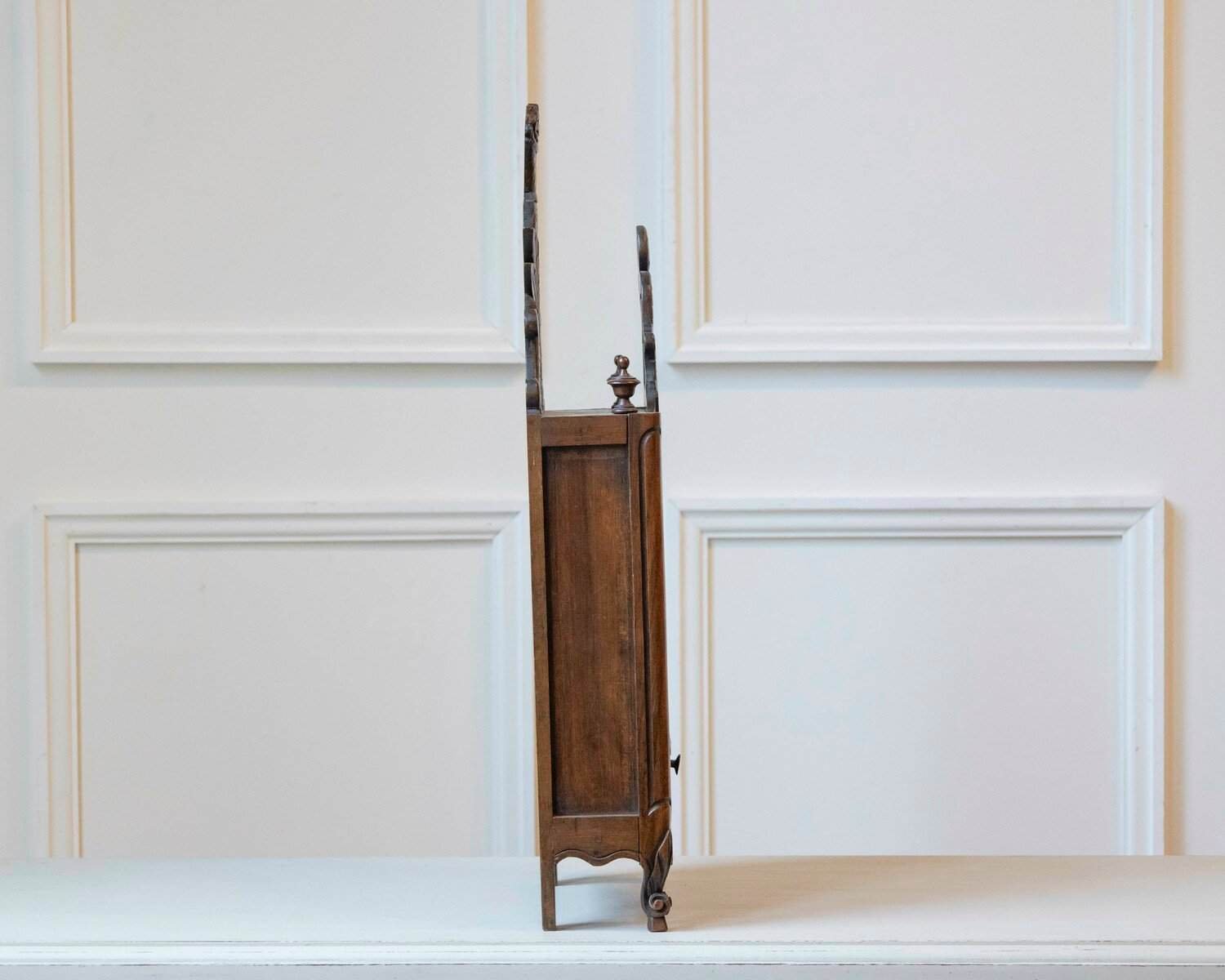 Large Provençal Walnut Fariniero with Carved Openwork, Early 19th Century - JAA