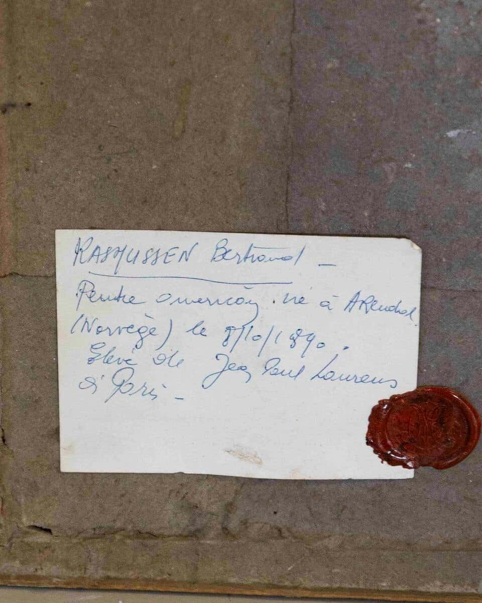 The Place Pigalle Omnibus, Paris, Early 20th Century — Gouache Enhanced Drawing by Bertrand Rasmussen - JAA