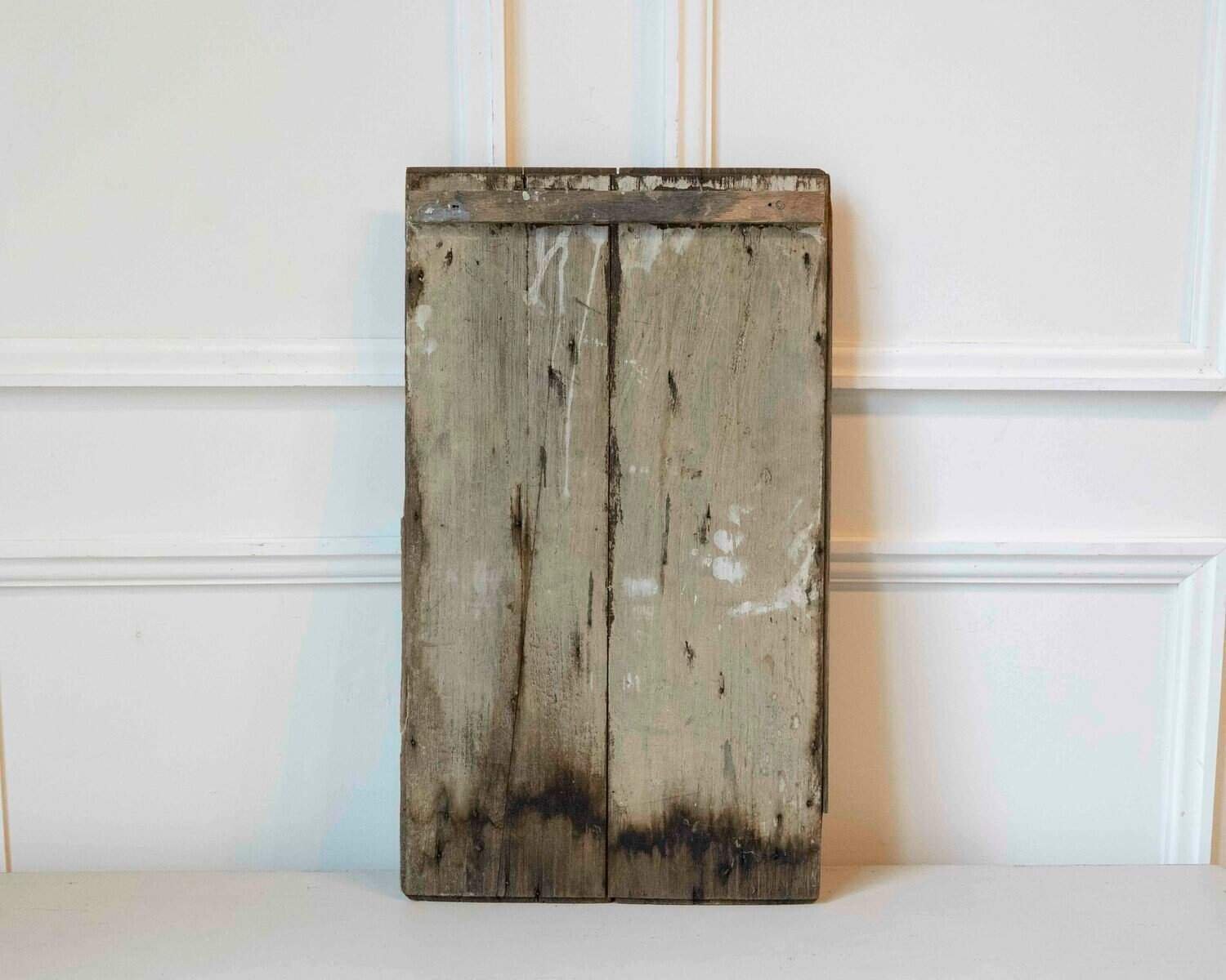 French 18th Century Louis XVI Carved Wood Panel with Gardener’s Attributes - JAA
