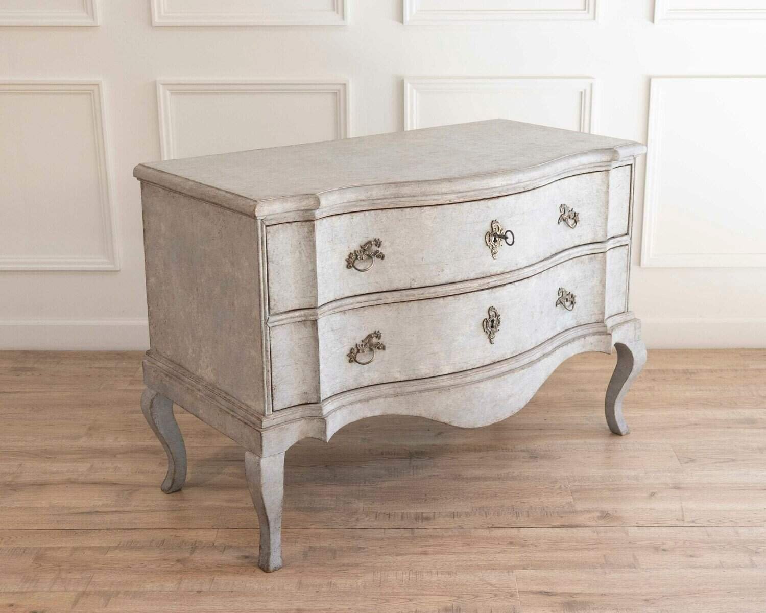 Late 18th-Century Swedish Baroque Chest of Drawers, circa 1790–1810 - JAA