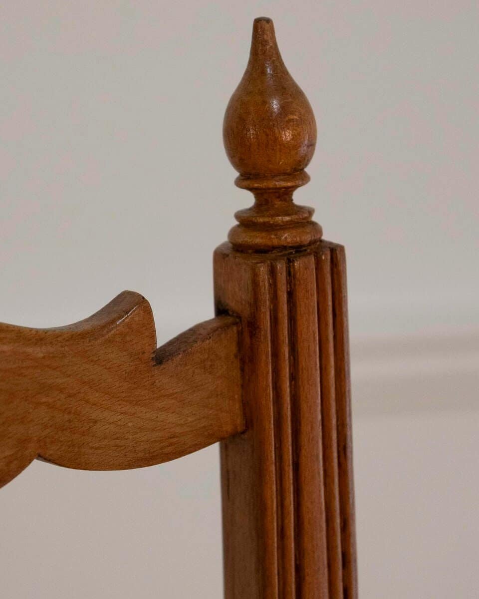 Pair Of Nurse's Chairs, 19th Century Provence In Beech - JAA