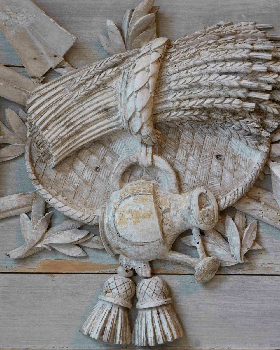 French Louis XVI Period Carved Wood Panel, 18th Century - JAA