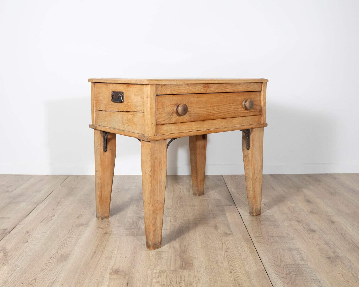 Louis XVI Style Bedside Table with Marble Top - JAA