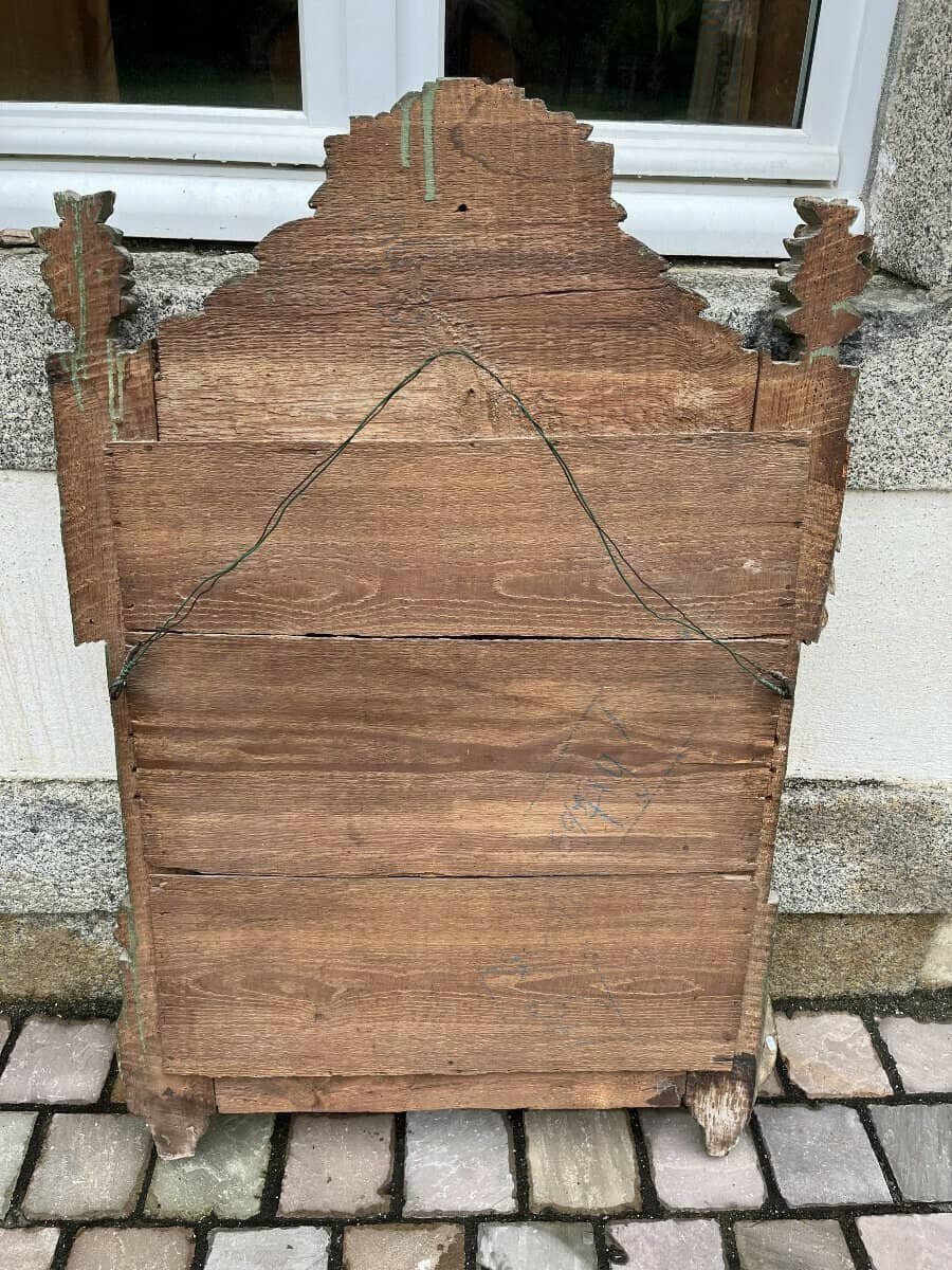 Italian 18th Century Neoclassical Painted and Gilded Console Table with Marble Top - JAA