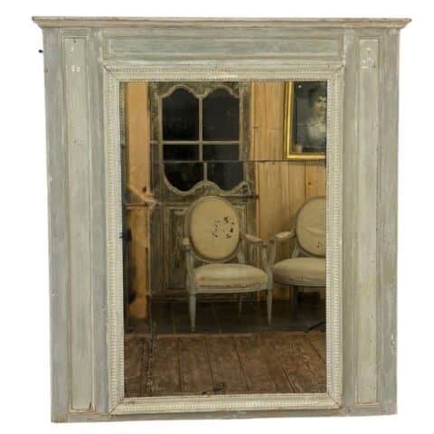 Danish 18th Century Louis XVI Wood Panel Trumeau