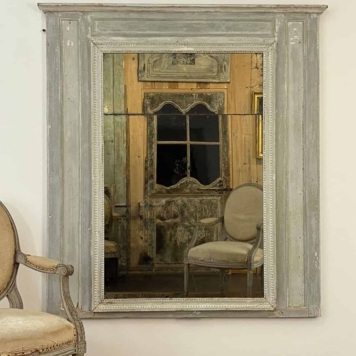 Danish 18th Century Louis XVI Wood Panel Trumeau - JAA