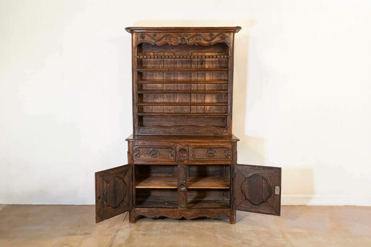 French Chestnut 18th Century Vaiselier Circa 1790 - JAA