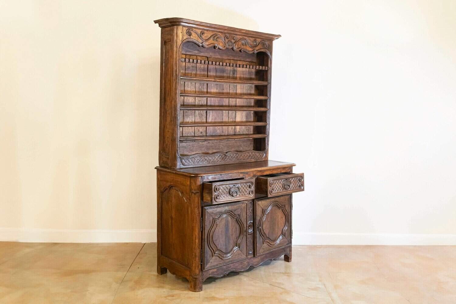 French Chestnut 18th Century Vaiselier Circa 1790 - JAA