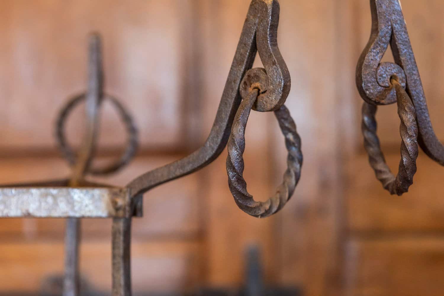 Italian circa 1900 Pair of Wrought-Iron Plant Stands with Scrolling Motifs - JAA